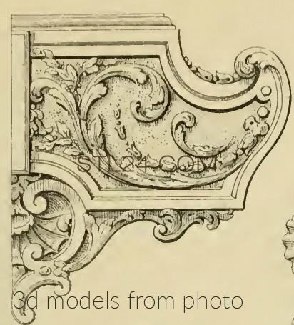 Кронштейны (CORBEL_0681 -  | 3D model 3DSMAX / OBJ / STL) 3D модель для ЧПУ станка